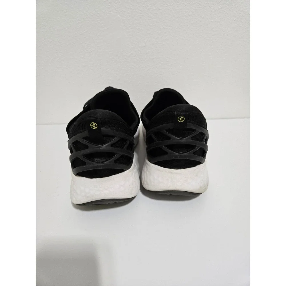 Kizik Athens Hands-Free Slip-On Sneakers Black White‎ Lime Green Mens 13 WIDE